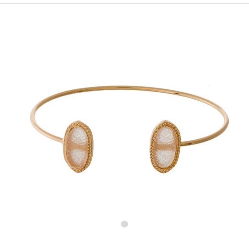Grace double gem bangle - Picture 2 of 2